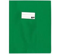 Protège-cahier PVC - APLI - 17x22cm - Vert - Grain cuir - Conforme REACH