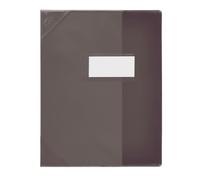 ELBA Lot de 3 Protège-cahiers PVC 150 Strong Line 24x32 cm Translucide noir