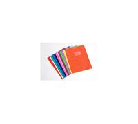Protège-cahiers grain losange PVC 18/100ème avec porte-étiquette 24x32 cm - Jaune
