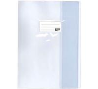 APLI Protège-cahiers PVC 101609-1 19/100ème A4 21x29,7 cm Grain lisse Lot de 10 Incolore