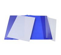 Protège-cahiers 24x32 translucides épais avec marque pages Modèle opaque avec rabats marque-page Bleu