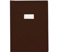 Protège-cahiers 24x32 translucides épais avec marque pages Sans rabats marque-pages non translucide Marron G