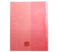 Protège-cahiers cristal 24x32 Rouge G