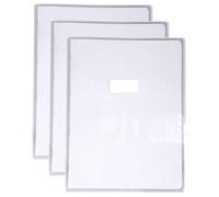 Protège-cahiers Cristal Luxe 22/100ème 24x32 transparent Incolore - CALLIGRAPHE - Lot de 3