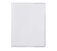 Protège-cahiers cristalux avec rabats marque-pages PVC 22/100ème 17x22 cm - Incolore