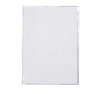 Protège-cahiers cristalux avec rabats marque-pages PVC 22/100ème A4 - Incolore