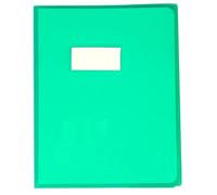 Protège-cahiers cristalux PVC 22/100ème 17x22 cm - Vert