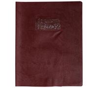 Protège-cahiers grain cuir PVC 22/100ème 17x22 cm - Brun