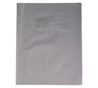 Protège-cahiers grain cuir PVC 22/100ème 24x32 cm - Gris
