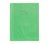 Protège-cahiers grain cuir PVC 22/100ème A4 - Vert clair