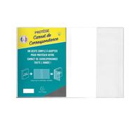 EXACOMPTA Protège-cahier 24x16cm Transparent PVC Fabriqué en France