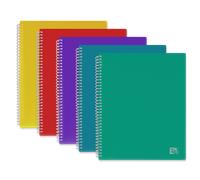 Protège-documents à spirale Oxford School Life A4 120 vues / 60 pochettes couverture polypro coloris toniques
