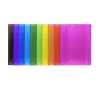 Protège-documents A4 Exacompta 120 vues - lot de 8 en polypropylène semi-rigide, couleurs assorties
