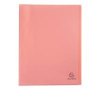 Protège-documents en polypropylène semi rigide Chromaline Pastel 80 vues - A4 - Corail