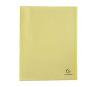 Exacompta Protège-documents Chromaline Pastel – Polypropylène semi-rigide, 80 vues, A4, Jaune