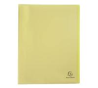 Exacompta Protège-documents Chromaline Pastel – Polypropylène semi-rigide, 80 vues, A4, Jaune
