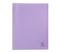 Protège-documents en polypropylène semi rigide Chromaline Pastel 80 vues - A4 - Mauve