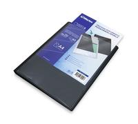 Protège documents A4 personnalisable WAYTEX 931441 40 vues 20 pochettes couverture polypro noire
