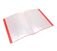 Protège documents A4 - WAYTEX 931422 - 80 vues - 40 pochettes - Couverture polypro souple rouge