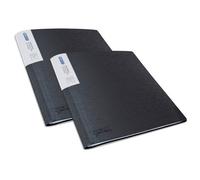 Protège-documents antibactérien Rapesco polypropylène A4 100 pochettes - 200 vues noir