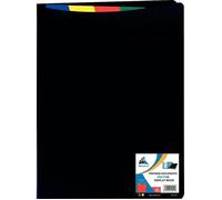 Protège-documents en polypropylène 100 vues noir + 5 intercalaires
