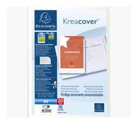 Protège-documents en polypropylène rigide Kreacover® 20 vues - A4 - Blanc