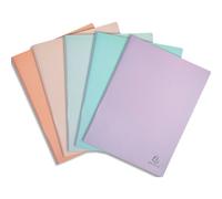 Protège-documents en polypropylène semi rigide Aquarel 100 vues - A4 - Couleurs assorties