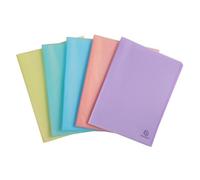 Protège-documents en polypropylène semi rigide Chromaline Pastel 40 vues - A4 - Couleurs assorties