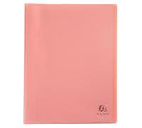 Protège-documents en polypropylène semi rigide Chromaline Pastel 80 vues - A4 - Corail