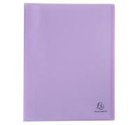 Protège-documents en polypropylène semi rigide Chromaline Pastel 80 vues - A4 - Mauve
