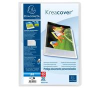 Protège-documents en polypropylène semi rigide Kreacover® Chromaline 40 vues - A4 - Incolore