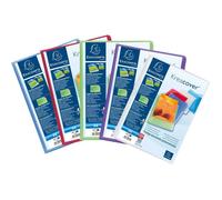 Protège-documents - EXACOMPTA - 5799E - 100 pochettes A4 - 200 vues - Couvertures assorties