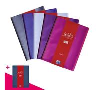Protège-documents Oxford Le Lutin PVC translucide A4 30 pochettes - 60 vues - couleurs assorties