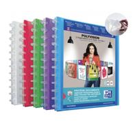Protège-documents Oxford variozip polyvision a4 40 vues / 20 pochettes amovibles couverture polypro coloris assortis