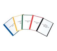Protège-documents - Personnalisable - 60 vues - Couverture en polypropylène - Coloris assortis - Format A4