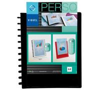 Viquel Protège-documents Géode Essentiel Recycle personnalisable A4 30 pochettes 60 vues noir