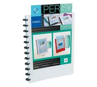 Protège-documents personnalisable Viquel Géode - Essentiel Recycle - polypropylène opaque A4 30 pochettes - 60 vues couleur - blanc