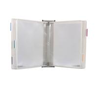 Protège-documents pivotant mural antimicrobien Djois by Tarifold pour format A4 10 pochettes - 20 vues blanc