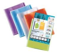 Protège-documents transparent personnalisable 40v bleu G