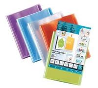 Protège-documents transparent personnalisable 80v bleu G