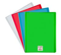 Protège-documents Viquel polypropylène translucide A4 10 pochettes - 20 vues - couleurs assorties