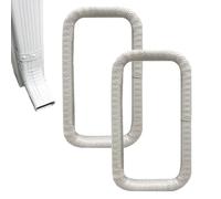 Protège-Gouttière 2 Pièces Grille Tuyau Pluvial | Couvercle Protecteur De Tuyau De Gouttière Pour Propriétaires Maison Jardin Trottoir Sous-Sol Puits De Fenêtre