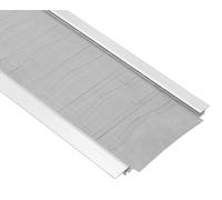 Protège-gouttière, couvercle de gouttière en aluminium de 152,4 mm avec micro-maille en acier inoxydable, longueur de 14,63 mètres, épaisseur de 1,02 mm, protection contre les feuilles et les aiguille