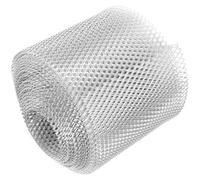 Protège-gouttière en Aluminium Argenté, Filtre Feuilles et Débris | Grillage Anticorrosion pour Entretien des Gouttières Pluviales, Installation Facile, Protection Extérieure Adaptée