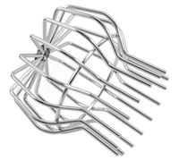 Protège-gouttière Rond en Acier Inoxydable pour Drain de Toit 110 MM | Grandes Ouvertures Favorisant L’écoulement, Pose sans Outil, Terrasses et Jardins, Feuilles et Nuisibles