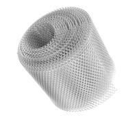 Protège-gouttières 12,2 Mètres en Alliage D’aluminium Micro-mesh 6 | Grillage Argenté Anti-feuilles pour Gouttières de Toit, Installation Extérieure, Entretien Domestique, Manipulation Légère