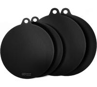 Protège-induction - Dessous de plat pour aliments marinés - Protège la plaque de cuisson - Revêtement antidérapant - Lot de 4 - Noir