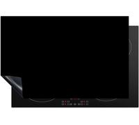 Protège-induction - Paquet de protection pour plaque de cuisson - Surface de travail pour cuisine - Impression photo unique - 81x52 cm - Noir