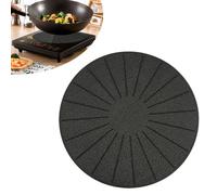 Protège-induction - Protection pour plaque de cuisson - Protège contre les rayures et empêche les glissements - Rond, 28 cm - Noir