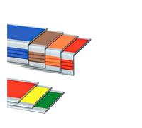 Protege Marche Escalier Autocollants de sol auto-adhésifs, décoration maison, couverture Protection d'escalier, marches, adhésifs antidérapants Para Pared(40mm Red)